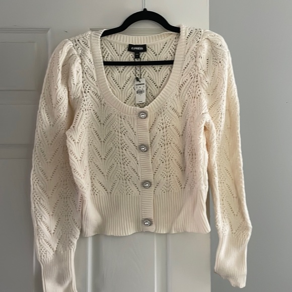 Express Sweaters - NWT express cropped cardigan size large